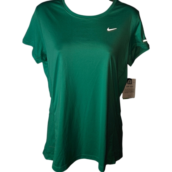 Nike Tops - NWT Nike Dri-Fit Running Reflective UPF 40+ Short Sleeve Top